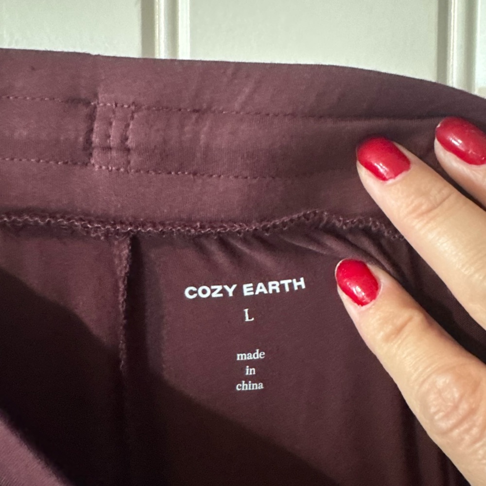 COZY EARTH Women's Bamboo Stretch-Knit Pajama Pants (Large) 🏷️ NEW w TAGS - Picture 12 of 17